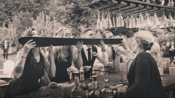 Shot Ski Noisy Acres Weddings Shot Ski Vancouver Island Rustic Outdoor Wedding Venue Noisy Acres Garden Estates Nanaimo